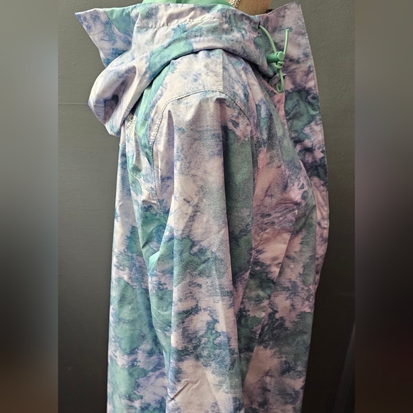 NWOT North Face Antora Print Large Parka DryVent Mid Length Jacket Mothers Day ❤ - Picture 5 of 16